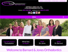 Tablet Screenshot of barnardorthodontics.com
